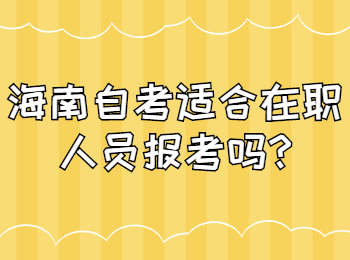 屯昌自学考试适合在职人员报考吗