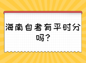 海南琼中成人自考有平时分吗
